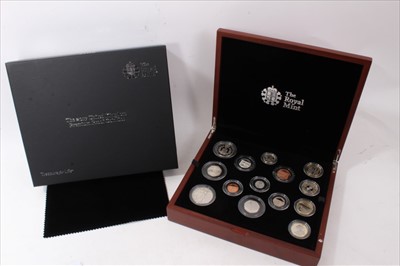Lot 191 - G.B. The Royal Mint Premium fourteen coin proof set 2017