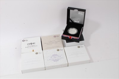 Lot 202 - G.B. The Royal Mint mixed silver proof Crowns to include 'HRH Prince George of Cambridge' 2013, 'The First Birthday of HRH Prince George of Cambridge' 2014, 'The Royal Birth' 2015, 'The Christening...