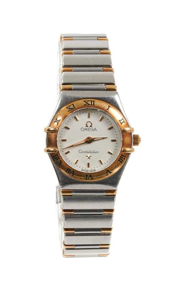 Lot 610 - Ladies Omega Constellation stainless steel wristwatch