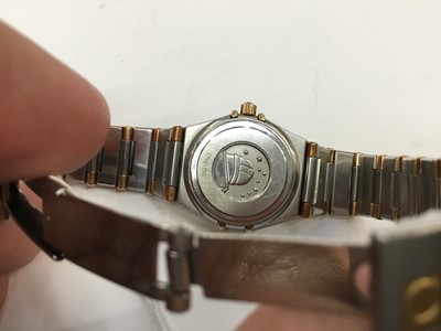 Lot 610 - Ladies Omega Constellation stainless steel wristwatch