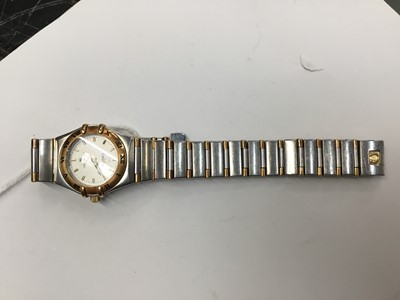 Lot 610 - Ladies Omega Constellation stainless steel wristwatch
