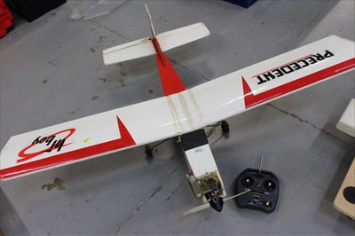 Lot 335 - Petrol powered model aircraft and remote