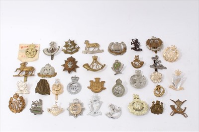 Lot 565 - Collection of British Military cap badges including staybrite and others