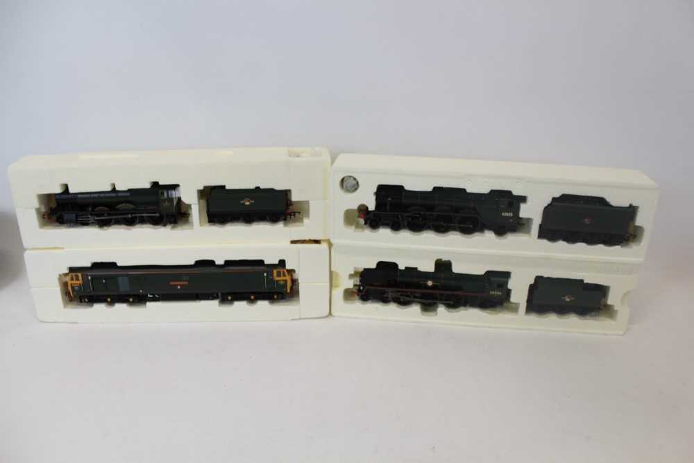 Lot 2728 - Railway Hornby 00 gauge locomotives R2967, R2502, R2054, R2408, all boxed