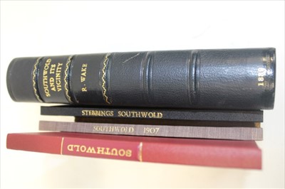 Lot 2400 - Southwold - Robert Wake - Southwold and it’s Vicinity, Pub.Yarmouth 1839 1st,  map and Sole Bay erngraving, with W. Bradfield - A Popular Essay on Bathing with Remarks on Scrofula and on the Salubr...