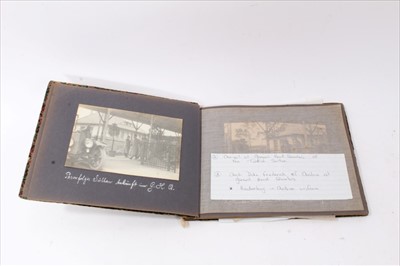 Lot 594 - Interesting First World War Imperial German Photograph Album, captioned "Memories World War 1914 - 1919", detailing many prominent figures such as Hindenburg, Arch Duke Friedrich of Austria Hungary...