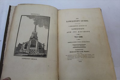 Lot 2404 - The Lowestoft Guide (by a Lady) 6 plates, 1812, scarce, together with Druery - Notices of Great Yarmouth....including the Half Hundred of Lothingland in Suffolk 1826, The Hundrfed Rolls translated...