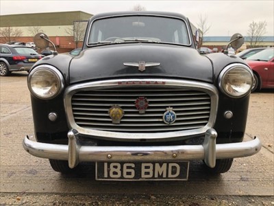 Lot 2950 - 1954 Hillman Minx Mark VII, 1265cc engine, finished in black with red interior, Registration No. 186 BMD