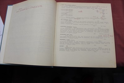 Lot 2415 - Suffolk Imprints prior to 1850, compiled by Henry Hallam, author’s proof with annotations and corrections, cloth binding.