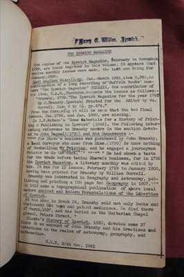 Lot 1280 - John Bransby - Ipswich Magazine, ten (of twelve monthly editions of this short lasting periodical) bound in one volume spanning Feb-Nov 1799, polished calf binding