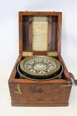 Lot 3634 - A Military 'Dent's Improved Liquid Azimuth Compass