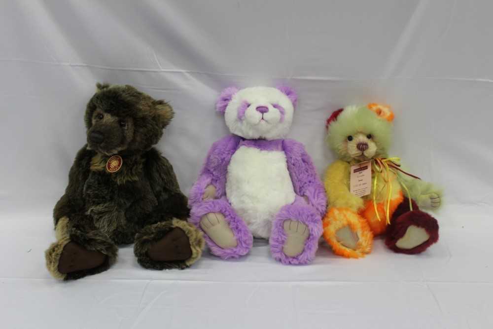 Lot 2776 - Charlie Bears selection including Wojtek, Violet, Tobias, Charlie 2011, Ice Lolly, Mumbles, Icicle, Anniversary Jack, Fidget, Courtney