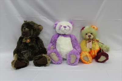 Lot 2776 - Charlie Bears selection including Wojtek, Violet, Tobias, Charlie 2011, Ice Lolly, Mumbles, Icicle, Anniversary Jack, Fidget, Courtney