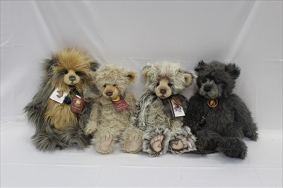 Lot 2777 - Charlie bear selection including Charlie Hug No6, Charlie 2012, Dreamer, Charlie Hug No2, Amy, Ming, Anniversary Woody, Emma, Caitlin, Andy