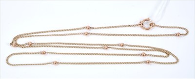 Lot 398 - Late Victorian gold chain