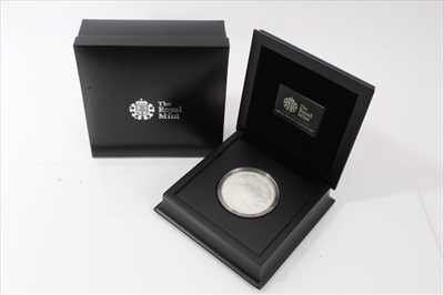 Lot 254 - G.B. The Royal Mint Silver Proof 5oz coin commemorating 'The Official London - Olympic Games' £10 2012 (N.B. boxed with Certificate of Authenticity) (1 coin)