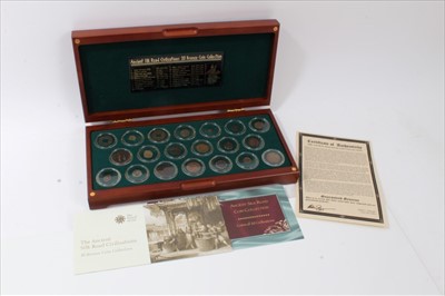 Lot 256 - World The Royal Mint issued 20 bronze coin collection 'The Ancient Silk road Civilisations' (N.B. cased with Certificate of Authenticity) (1 coin set)