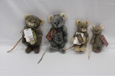 Lot 2855 - Charlie Bears from the Limited Edition Isabelle Collection Bubble & Squeak, Cheese & Pickle (4 bears), Small Merrythought (5 bears)