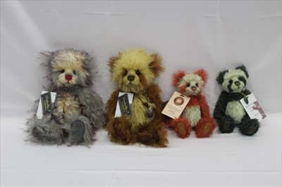 Lot 2856 - Charlie Bears selection including Anniversary Bluebell, Muffin, Anniversary Wookey, Ouch, Braveheart, Eli, Little Trooper, Whippersnapper