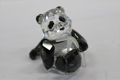 Lot 2128 - Swarovski crystal figure - Panda, boxed