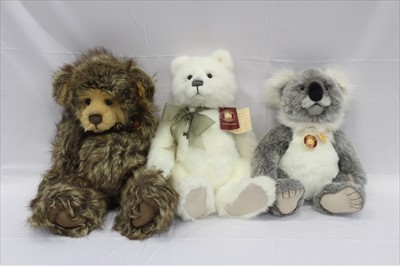 Lot 2859 - Charlie Bears including Luther, Ursa, Minor,