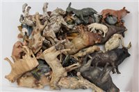 Lot 2784 - Selection of Elastolin farm animals and...