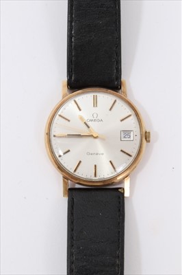 Lot 3338 - Omega Genève gentleman's gold cased wristwatch