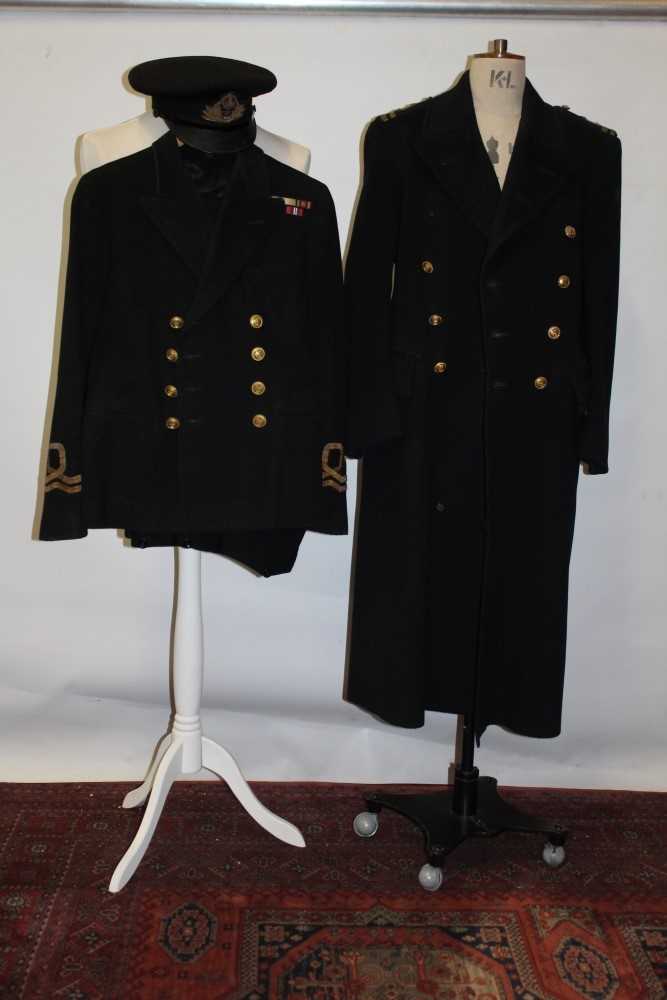 Lot 3127 - 1940's Naval uniform with cap and coat.