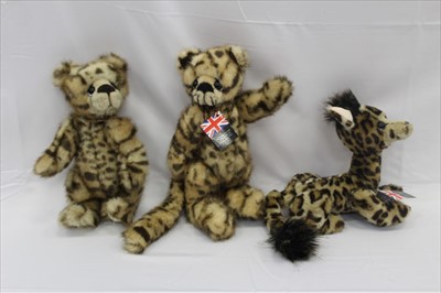 Lot 2866 - Selection of Kaycee Bears by Kelsey Cunningham including Kyra, Teacup, Clover, Roger, Trouble, Curtis, Grape, Clementine, Kiwi, Lucy Locket, Tiddles, Gina