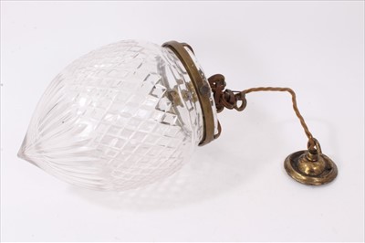 Lot 636 - Glass acorn lantern