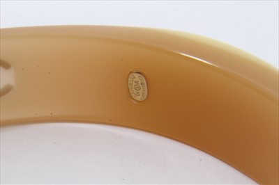 Lot 3351 - Vintage Chanel plastic bangle