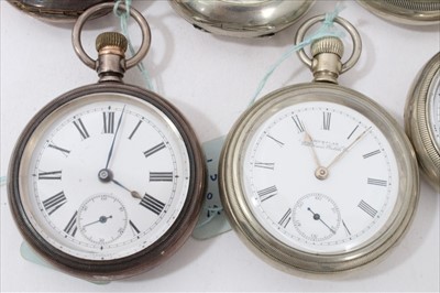 Lot 3366 - Collection pocket watches including military, railway and Braille