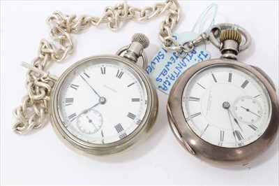 Lot 3366 - Collection pocket watches including military, railway and Braille