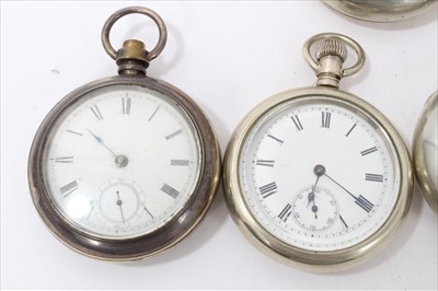 Lot 3366 - Collection pocket watches including military, railway and Braille