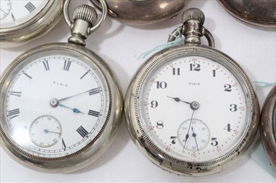 Lot 3366 - Collection pocket watches including military, railway and Braille