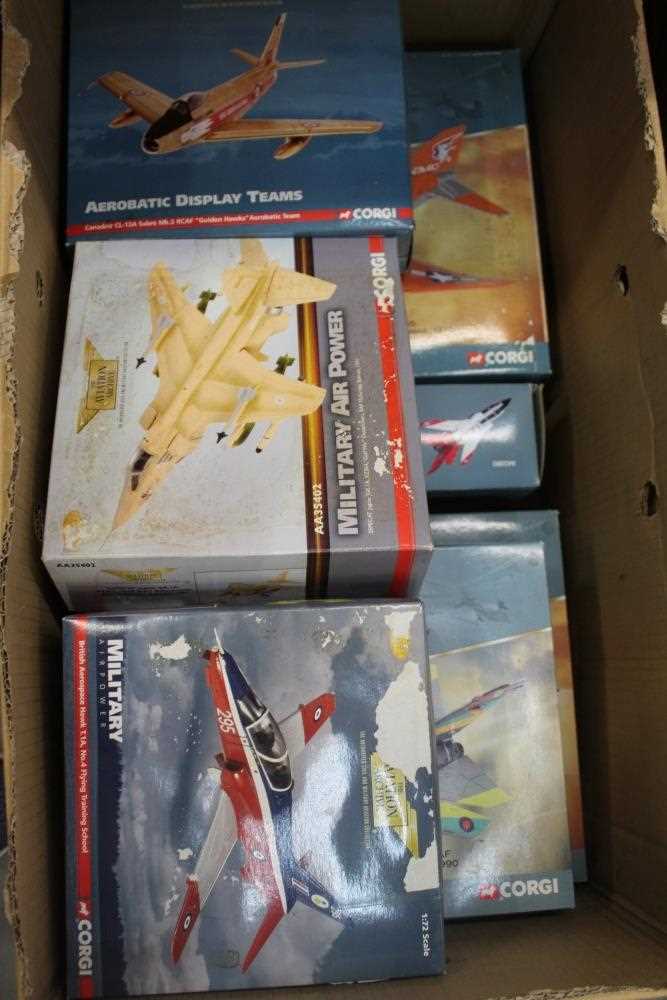 A group of 4 Corgi Aviation Archive Military Air Power die-cast aircraft models. Models include t