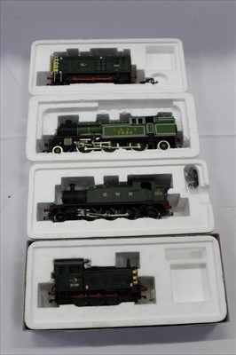 Lot 2806 - Railway Bachmann 00 gauge selection of boxed items 04 Diesel Shunter 31-337, 08 Diesel Shunter 32-101B, Prairie Tank 4575, 32-135, V3 Locomotive 2-6-2, 31-600