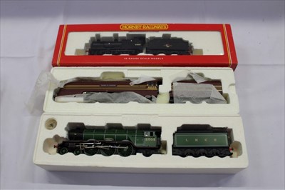 Lot 2810 - Railway Hornby Fowler Locomotive R2066 Class A3 'Cameronian' R2103, LMS 4-6-2 Coronation Class 'Duchess of Gloucester' R2179 all boxed