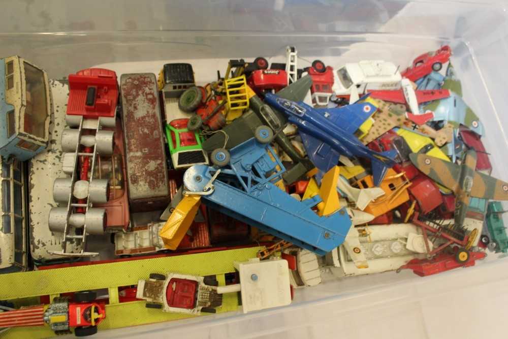 Lot 2797 - Diecast unboxed selection of Dinky models including Lady Penelope Fab 1, buses, transporters etc