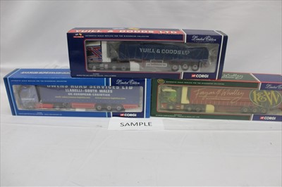 Lot 2826 - Corgi boxed selection of larger model haulage vehicles including Eddie Stobart