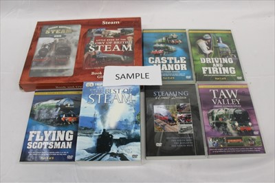 Lot 2827 - Selection of railway DVDs in large box (qty)