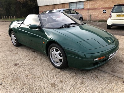 Lot 2951 - 1991 Lotus Elan SE Turbo Convertible, Registration No. H485 JJO, finished in British Racing Green, with leather interior. Supplied with original sales invoice for £22,140 from High Park Garage, det...