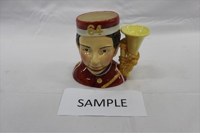 Lot 2163 - Collection of boxed Royal Doulton character jugs, to include Air Raid Precaution Warden, Women's Land Army, Women's Auxiliary Air Force, Auxiliary Territorial Service, Oliver Twist, Bugler