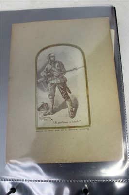 Lot 2659 - Cigarette and postcards selection  in Ogdens Guinea Golds, Faulkner Kipling Series, Gallaher South African Series, Will Transvaal Series, Boer War and South African postcards etc