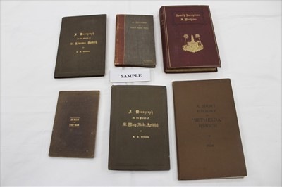 Lot 2452 - Ipswich Churches - Good group of books including notable Sermons from Ipswich clergy, parish church histories and related including Rev. Francis Haslewood - The Monumental Inscriptions in the Paris...