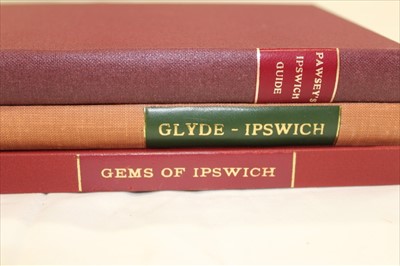 Lot 2453 - Ipswich guides and almanacs  - a collection including F. Pawsey’s Guide to Ipswich, ‘Gems of Ipswich’ a collection of photographs published by Geo. Wooton, also Ipswich Handbook 1848, 1873, (and ot...