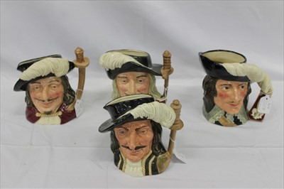 Lot 2170 - Set of four Royal Doulton character jugs