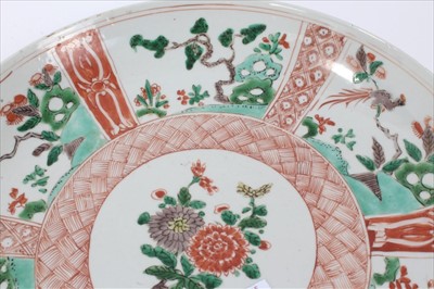 Lot 39 - Early 18th century Chinese famille verte porcelain dish