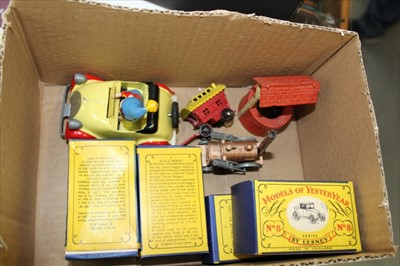 Lot 2913 - Diecast Morestone model of Noddy and his car plus Matchbox and other models