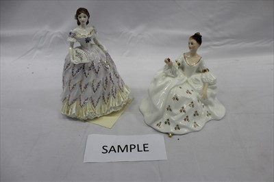 Lot 2187 - Collection of 7 porcelain figures of ladies